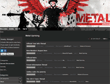 Tablet Screenshot of metaluprising.com